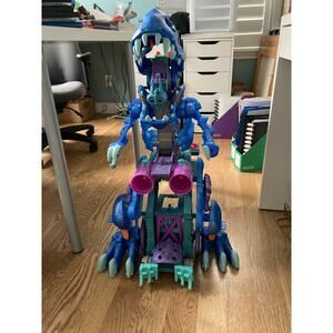 Fisher price  imaginext ultra ice blue T. rex dinosaur toy 28 inch